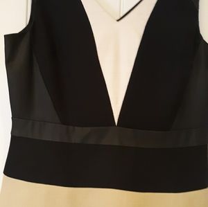 Leather accent dress 19in across bust 26 in. Hips